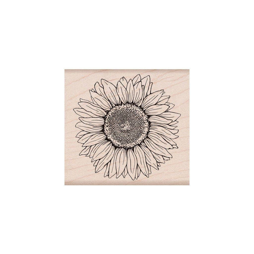 Hero Arts - Hero Florals Sunflower Handmade Rubber Stamp