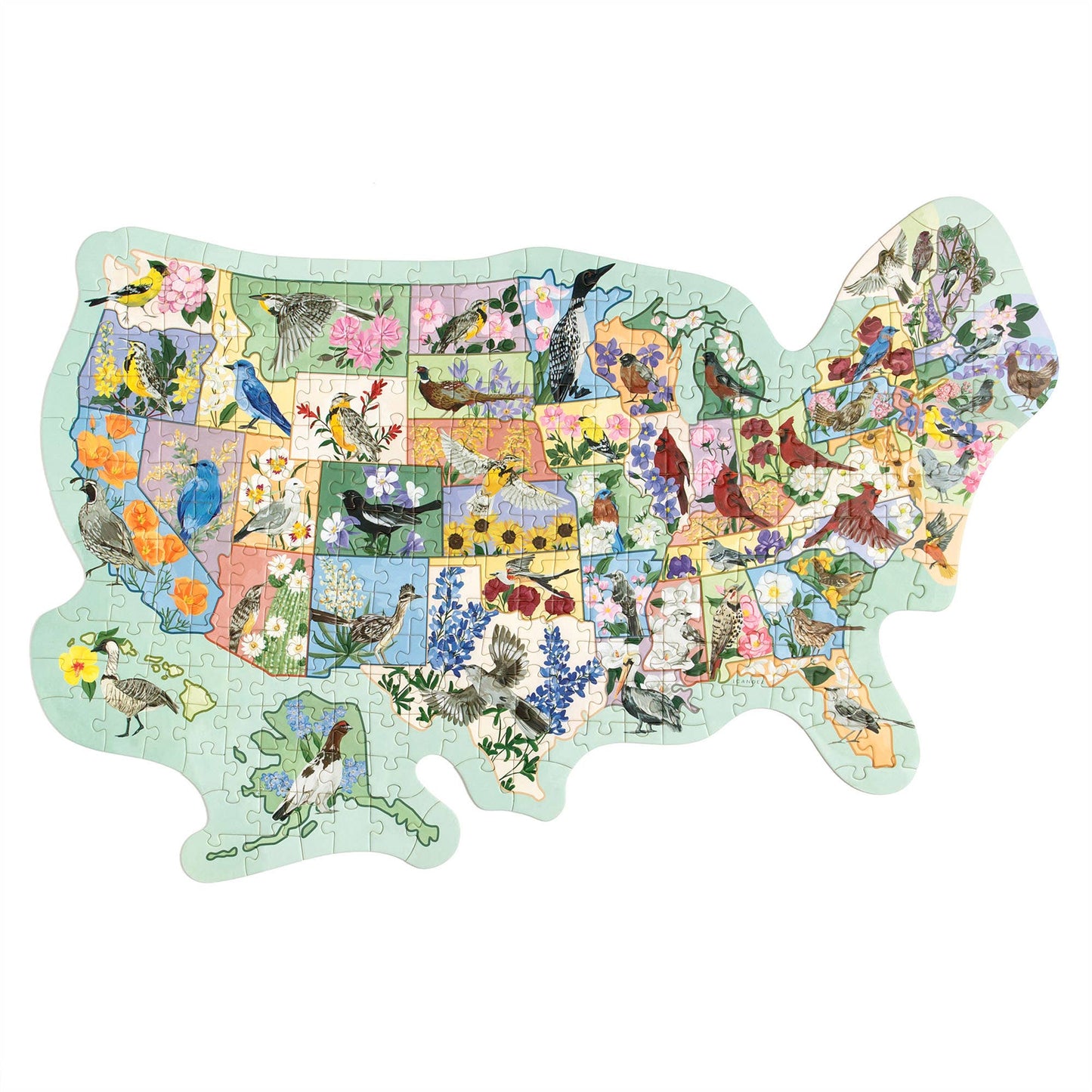 1Canoe2 | Birds & Blooms Across America - 300 Piece Jigsaw Puzzle