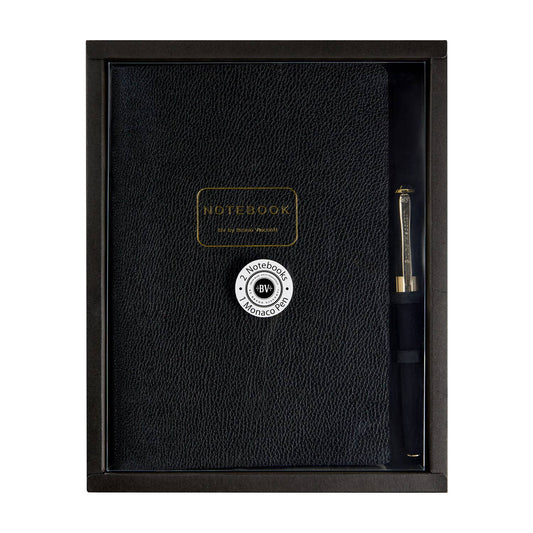 BV by Bruno Visconti | Executive Gift Set - Black Pen and 2 Black A5 Notebooks