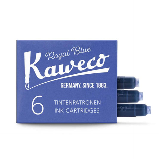 Kaweco Ink Cartridges in Royal Blue - Pack of 6