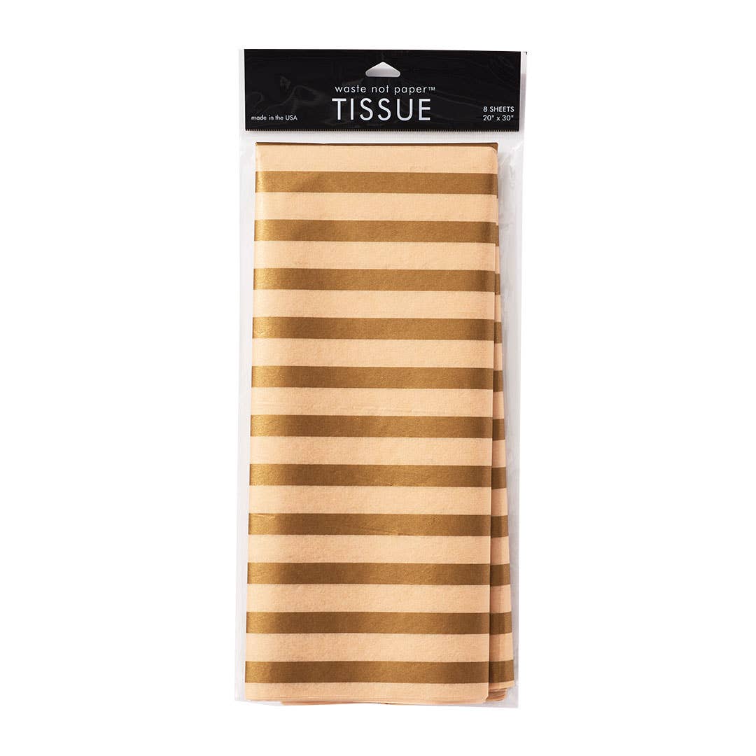 Paper Source Wholesale - Gold Stripe Tissue Paper