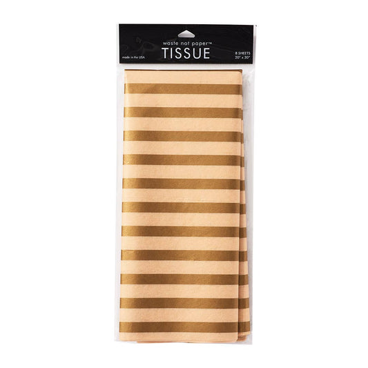 Paper Source Wholesale - Gold Stripe Tissue Paper