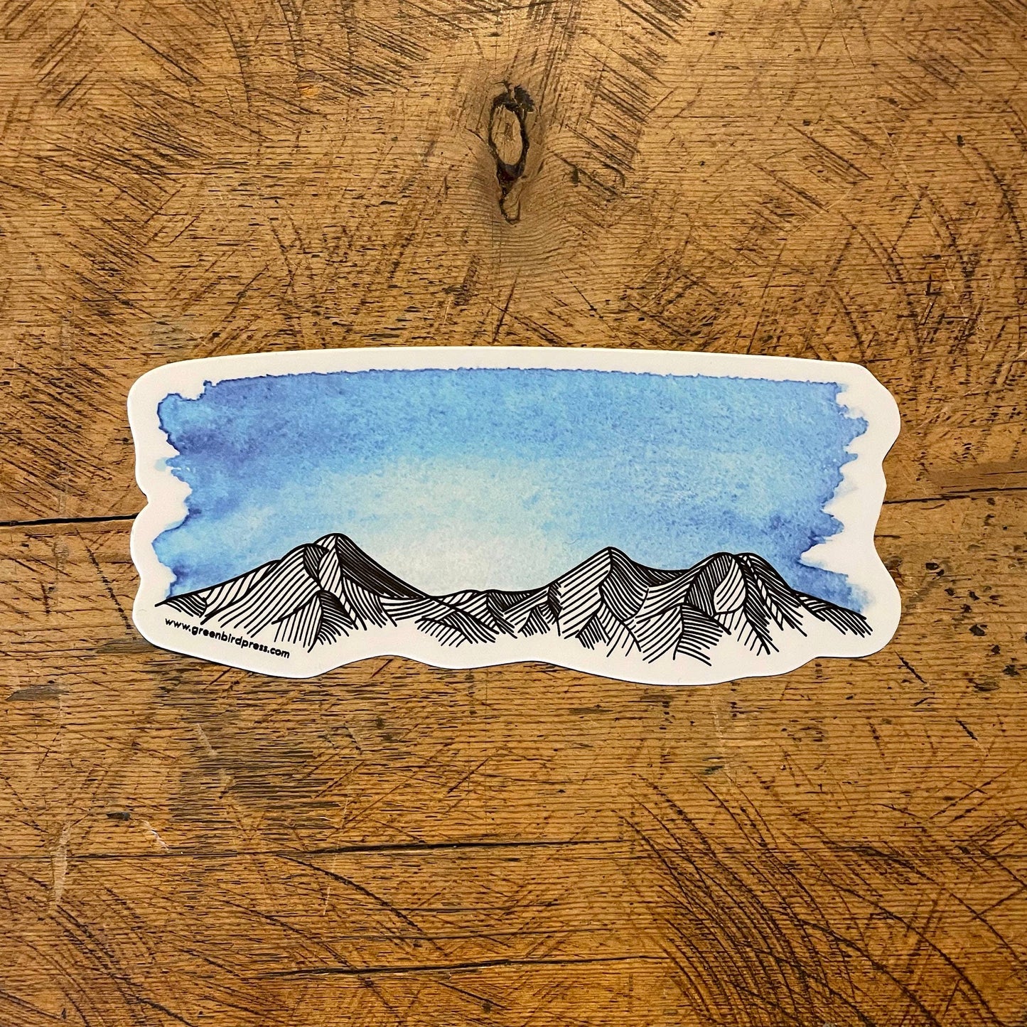 Oregon Mountain Stickers - Mt Bachelor & Three Sisters