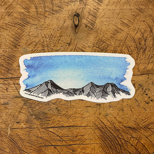 Oregon Mountain Stickers - Mt Bachelor & Three Sisters