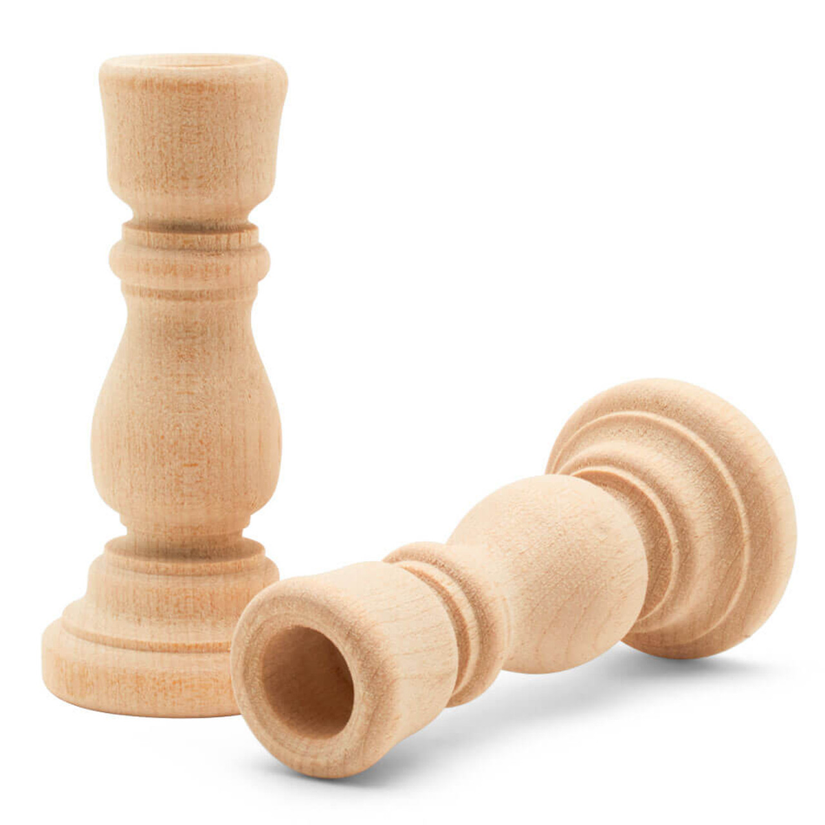 Wood Taper Candle Holders