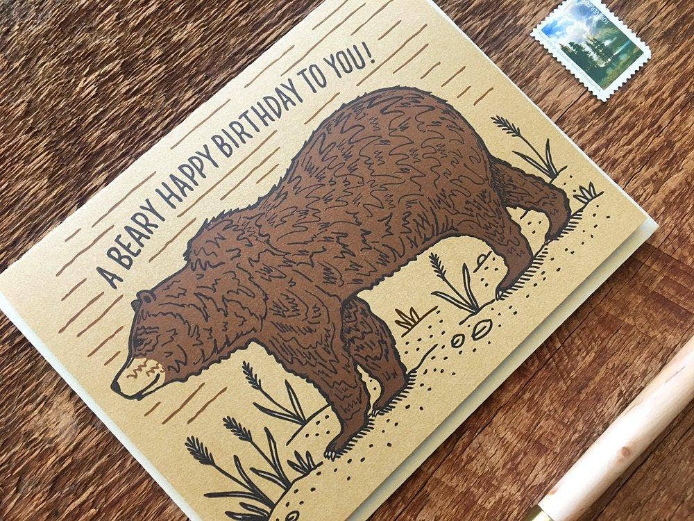 Noteworthy Paper & Press - Birthday Bear Card