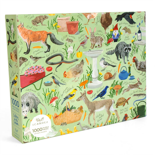 Critters In The Garden - 1000 Piece Jigsaw Puzzle