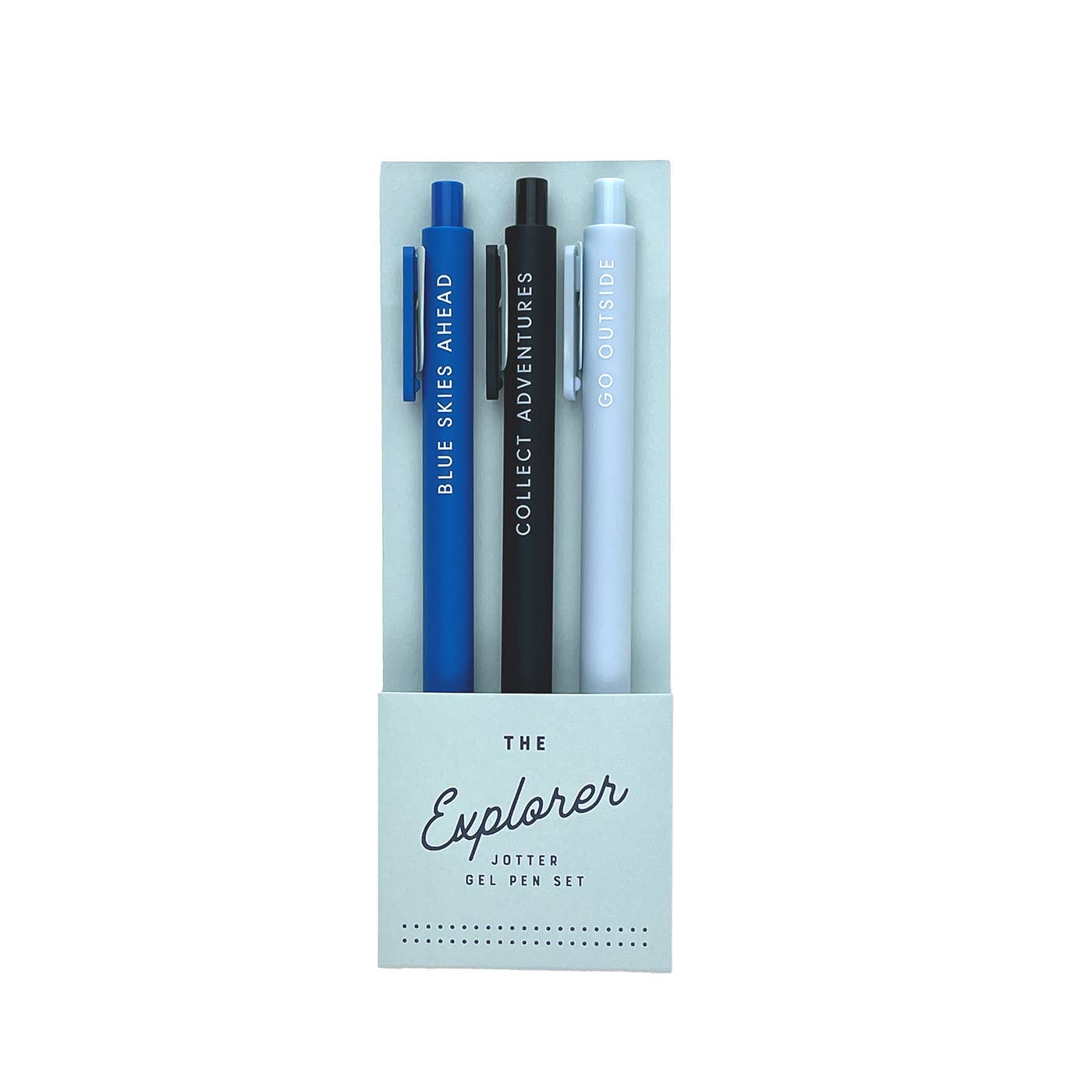 Ruff House Print Shop | Explorer Jotter Gel Pen: Set of 3