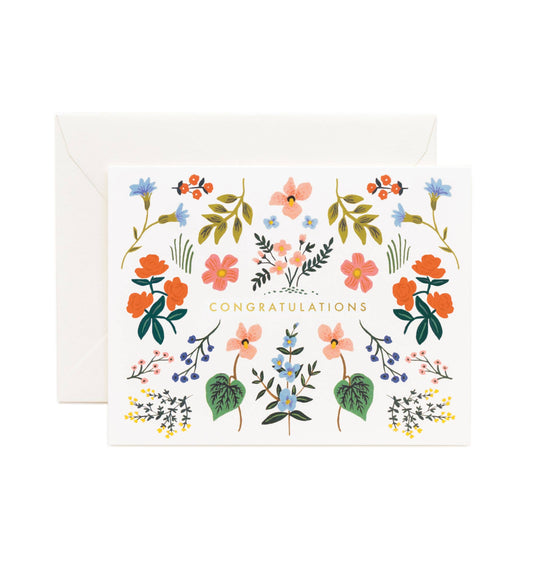 Rifle Paper Co. - Wildwood Congrats Card