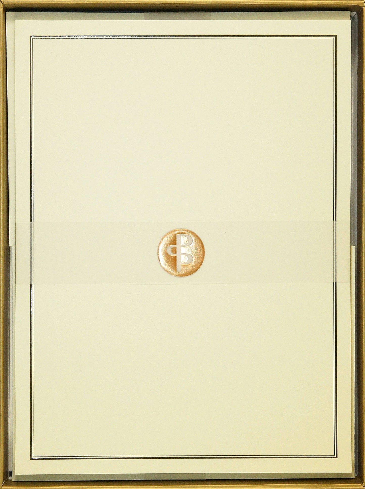 Peter Pauper Press - Black & Cream Stationery Set