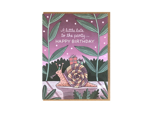 Belated Birthday Snail Card