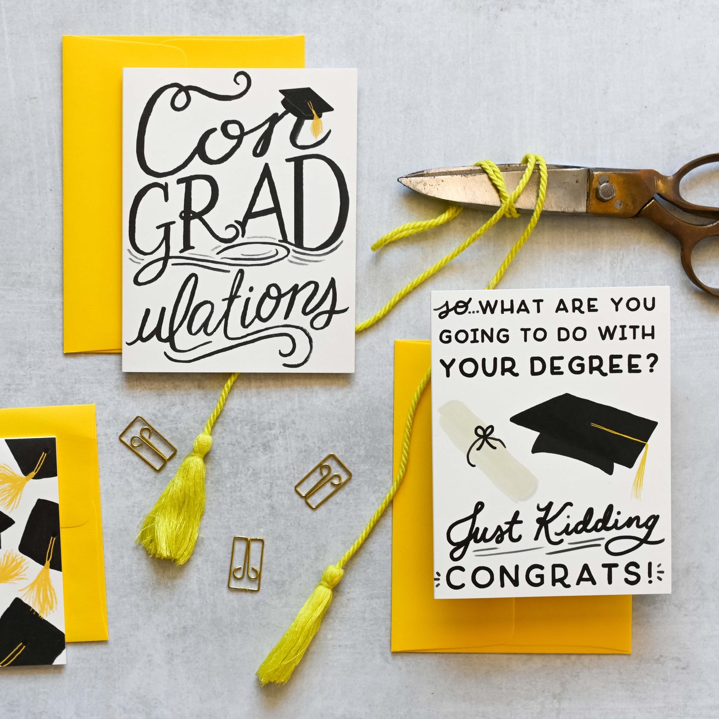 Slightly Stationery - Con-GRAD-ulations | Graduation Card | Congrats Grad Card