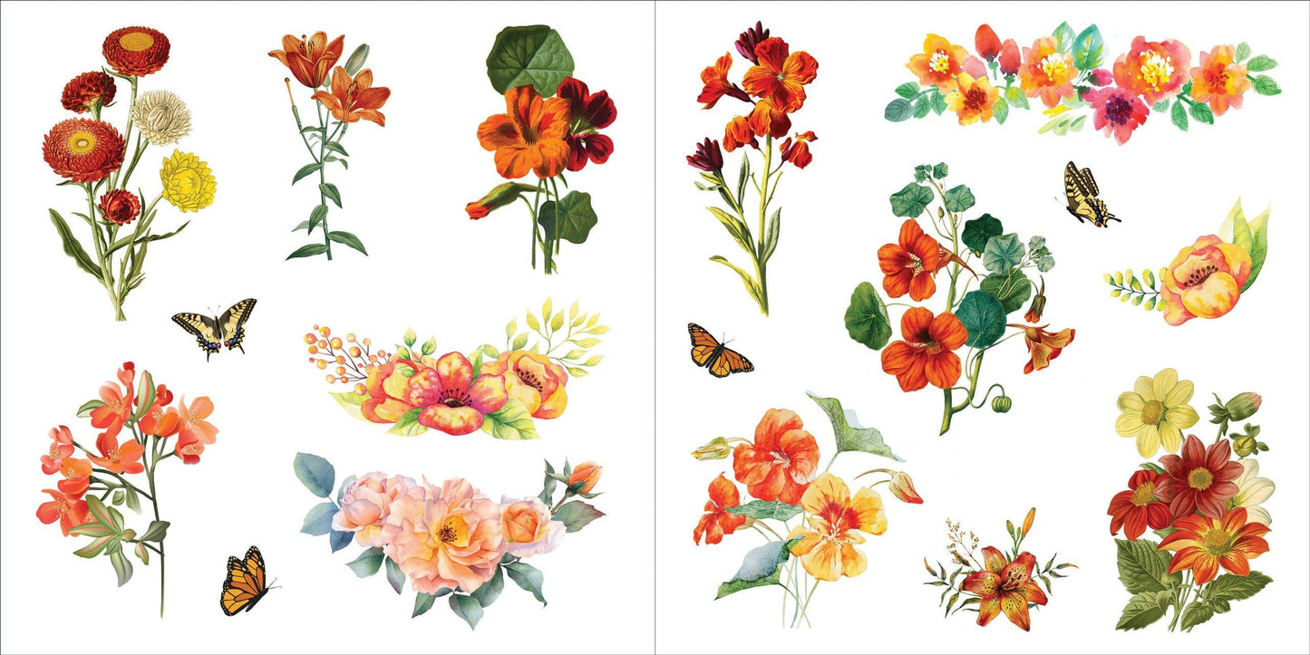 Peter Pauper Press | Bunches of Botanicals Sticker Book (500 stickers)