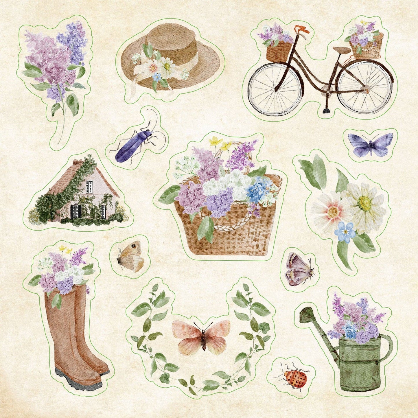Peter Pauper Press | Cottagecore Sticker Book