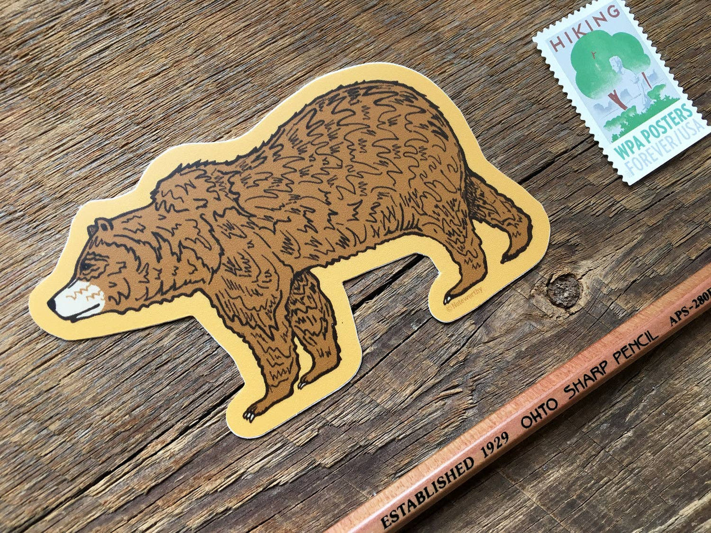 Noteworthy Paper & Press - Grizzly Bear Sticker