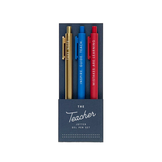 Ruff House Print Shop | The Teacher Jotter Gel Pen: Set of 3