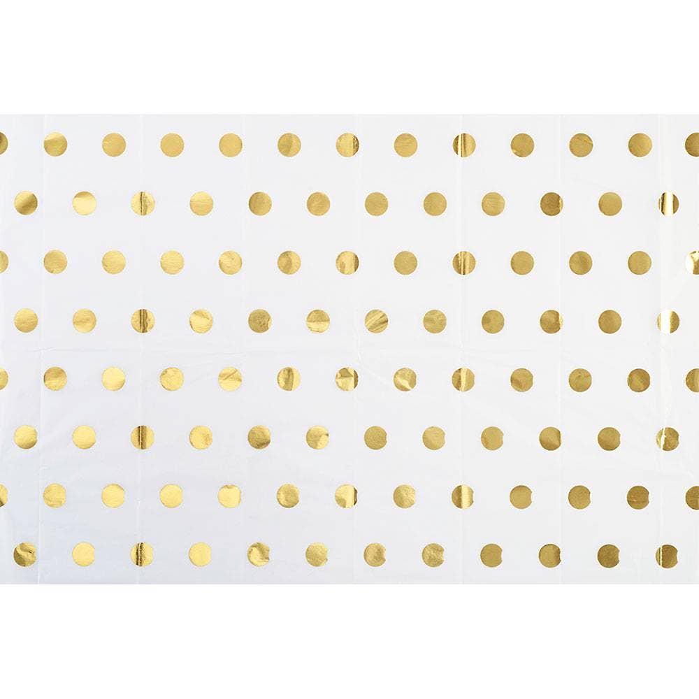 Paper Source Wholesale - Gold Polka Dot Tissue Paper