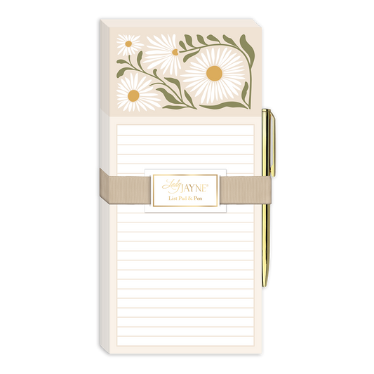 Lady Jayne | Daisy Magnetic List Pad With Pen