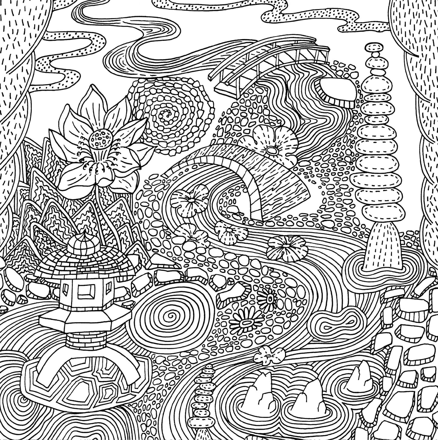 Peter Pauper Press | Serenity Artist's Coloring Book