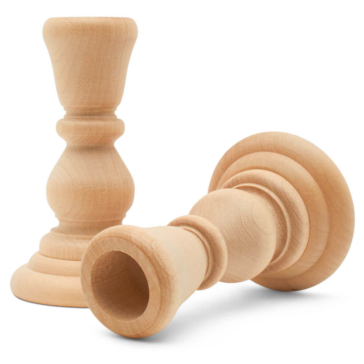 Wood Taper Candle Holders
