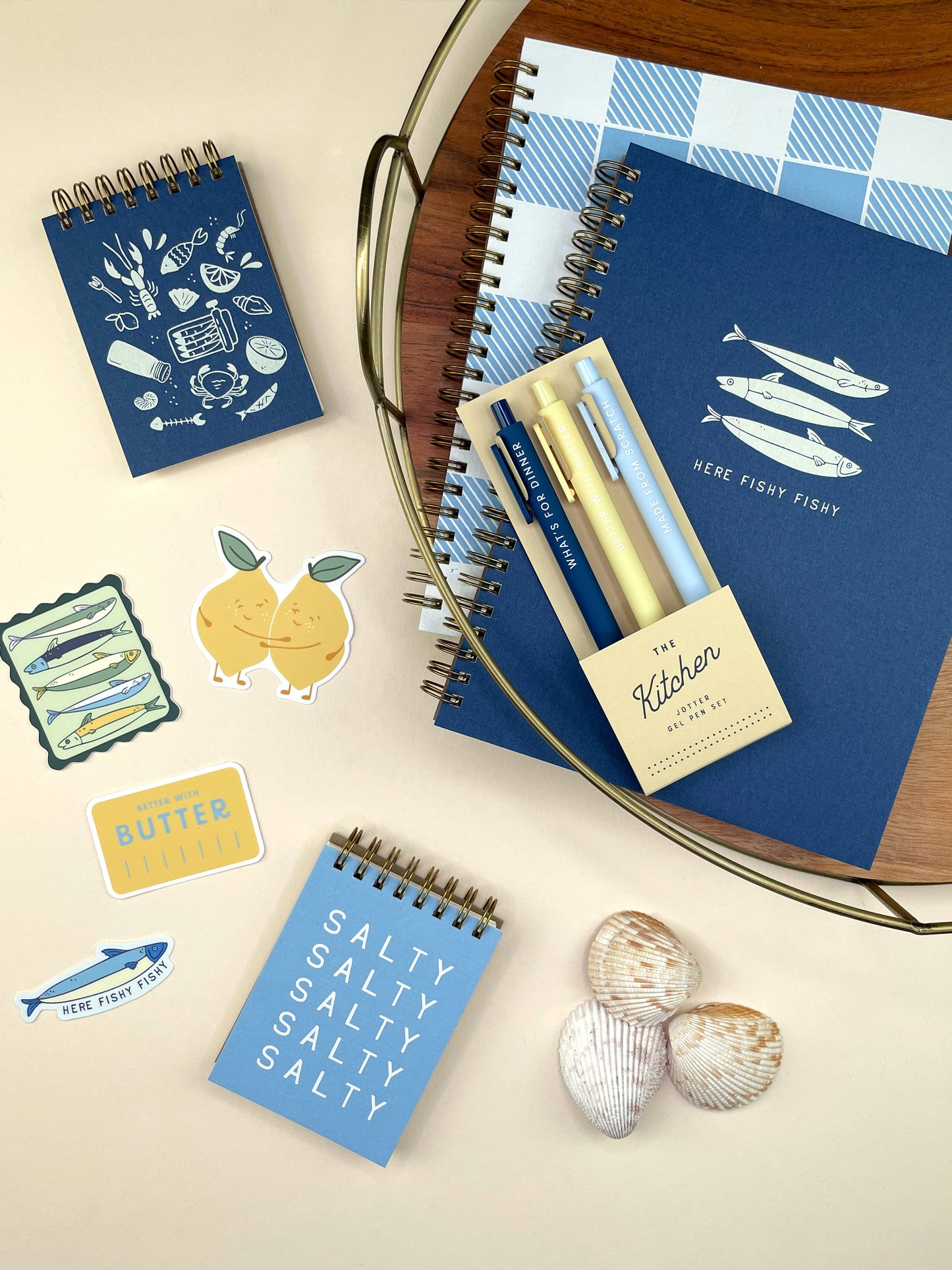 Ruff House Print Shop | Kitchen Jotter Gel Pen: Set of 3