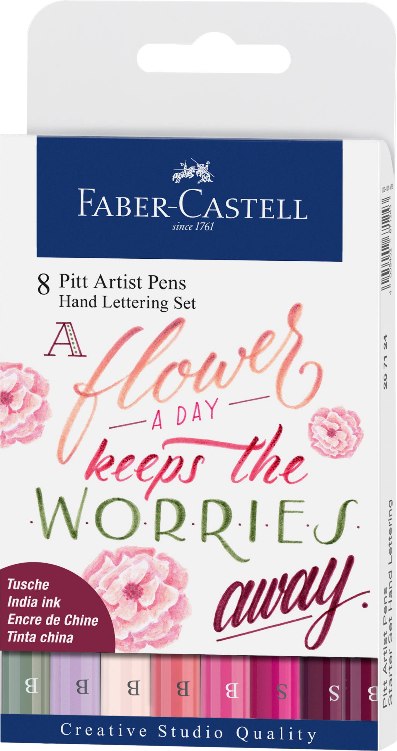Pitt Artist Pen, Hand Lettering Set - Wallet of 8
