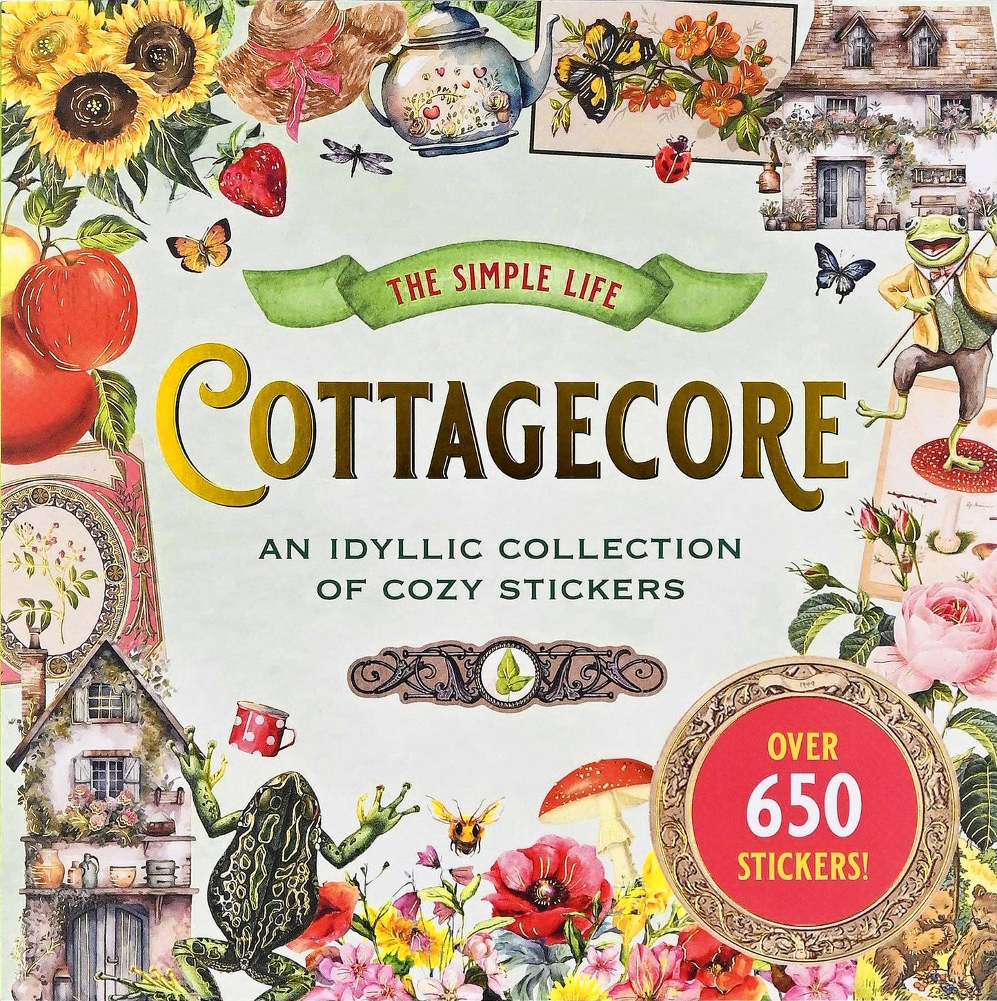 Peter Pauper Press | Cottagecore Sticker Book