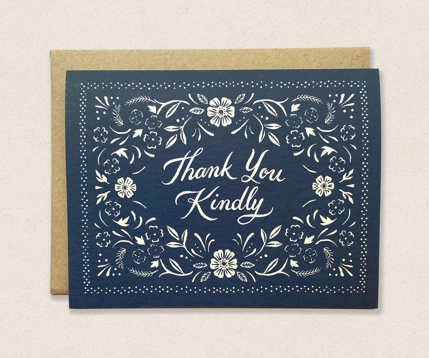 The Wild Wander - Thank You Kindly Floral Bandana Card