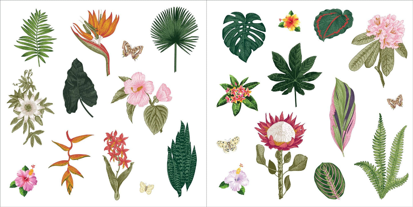 Peter Pauper Press | Bunches of Botanicals Sticker Book (500 stickers)