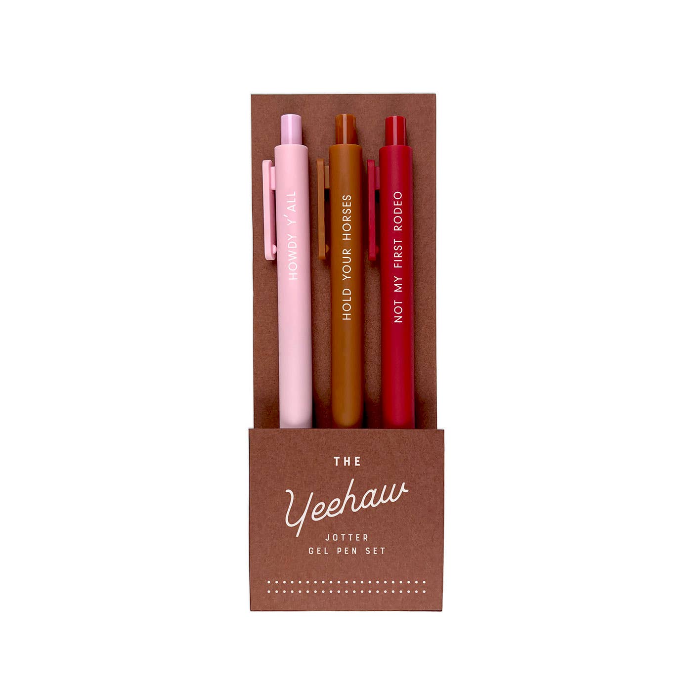 Ruff House Print Shop | Yeehaw Jotter Gel Pen: Set of 3