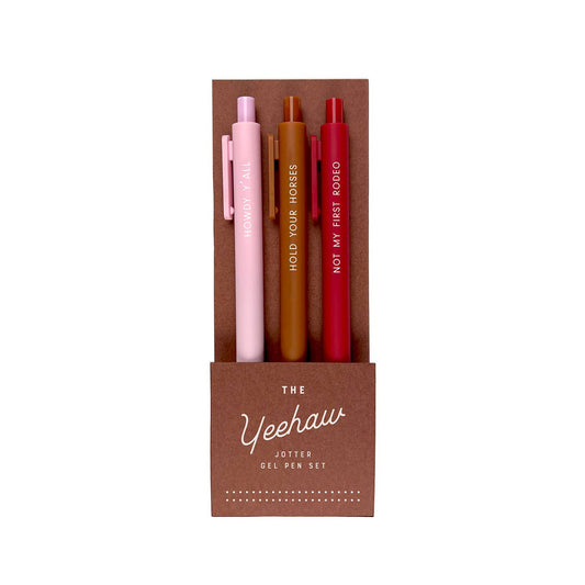 Ruff House Print Shop | Yeehaw Jotter Gel Pen: Set of 3