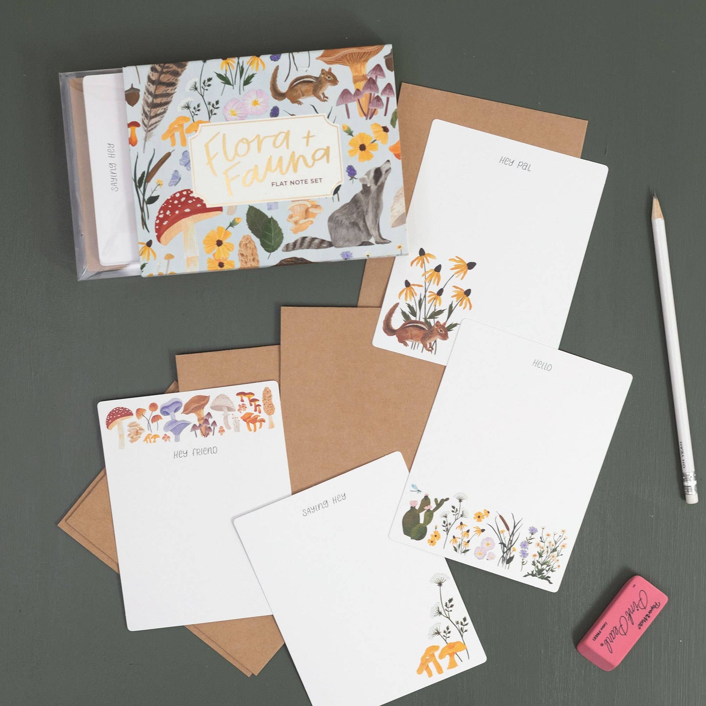 1canoe2 | One Canoe Two Paper Co. - Flora & Fauna Flat Note Set