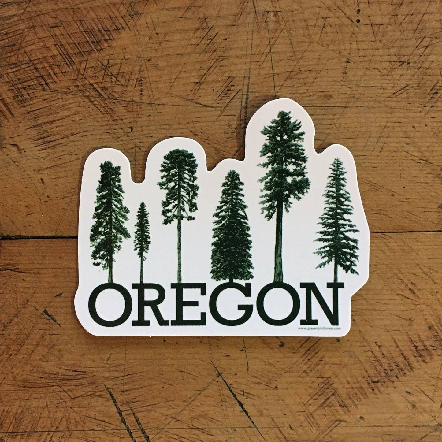 Green Bird Press - Oregon Conifer Tree Sticker