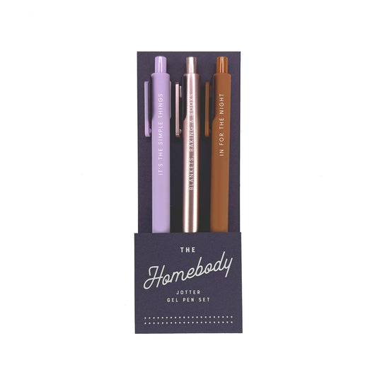 Ruff House Print Shop | Homebody Jotter Gel Pen : Set of 3