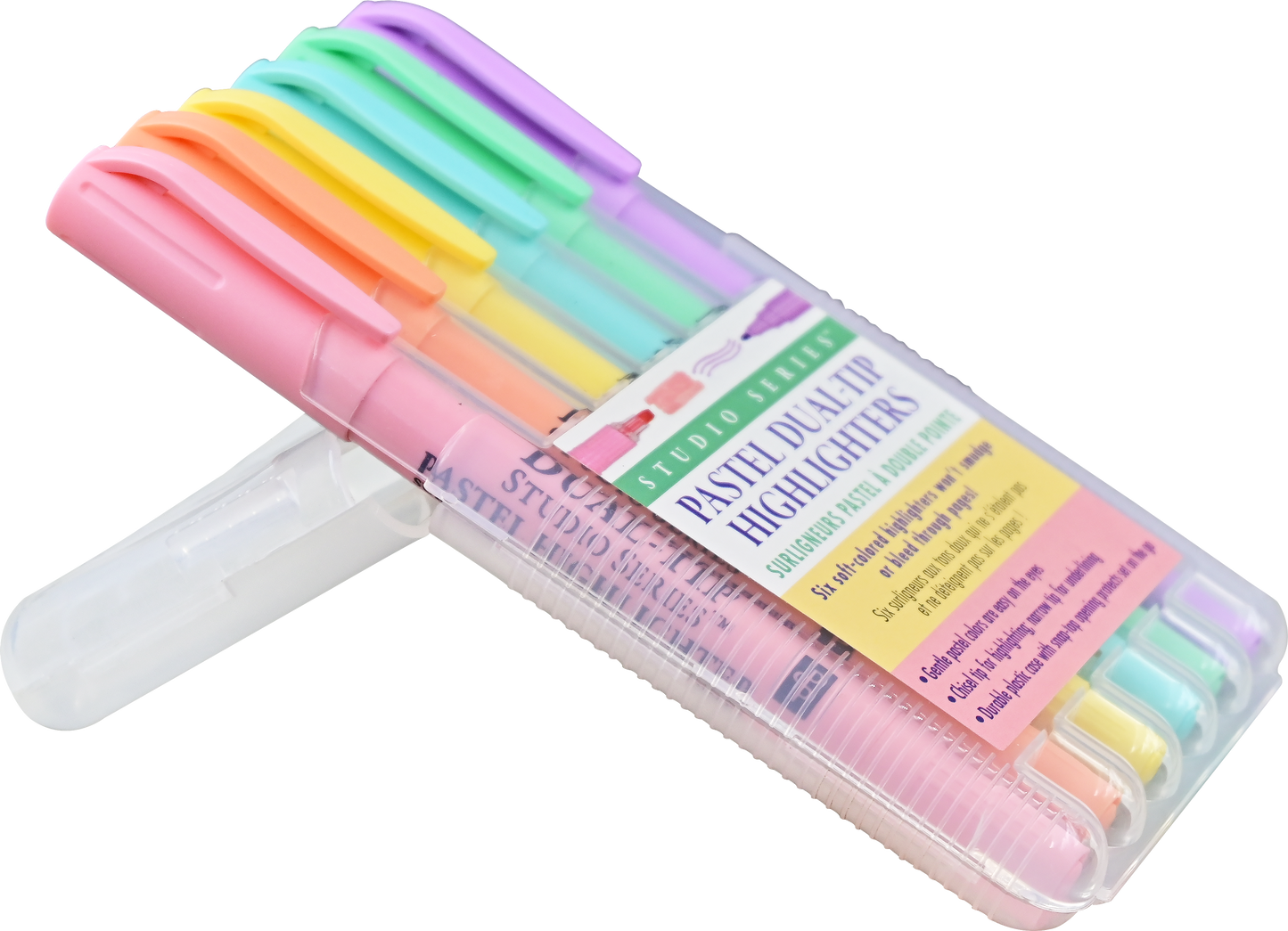 Peter Pauper Press - Studio Series Dual-Tip Pastel Highlighters (Set of 6)