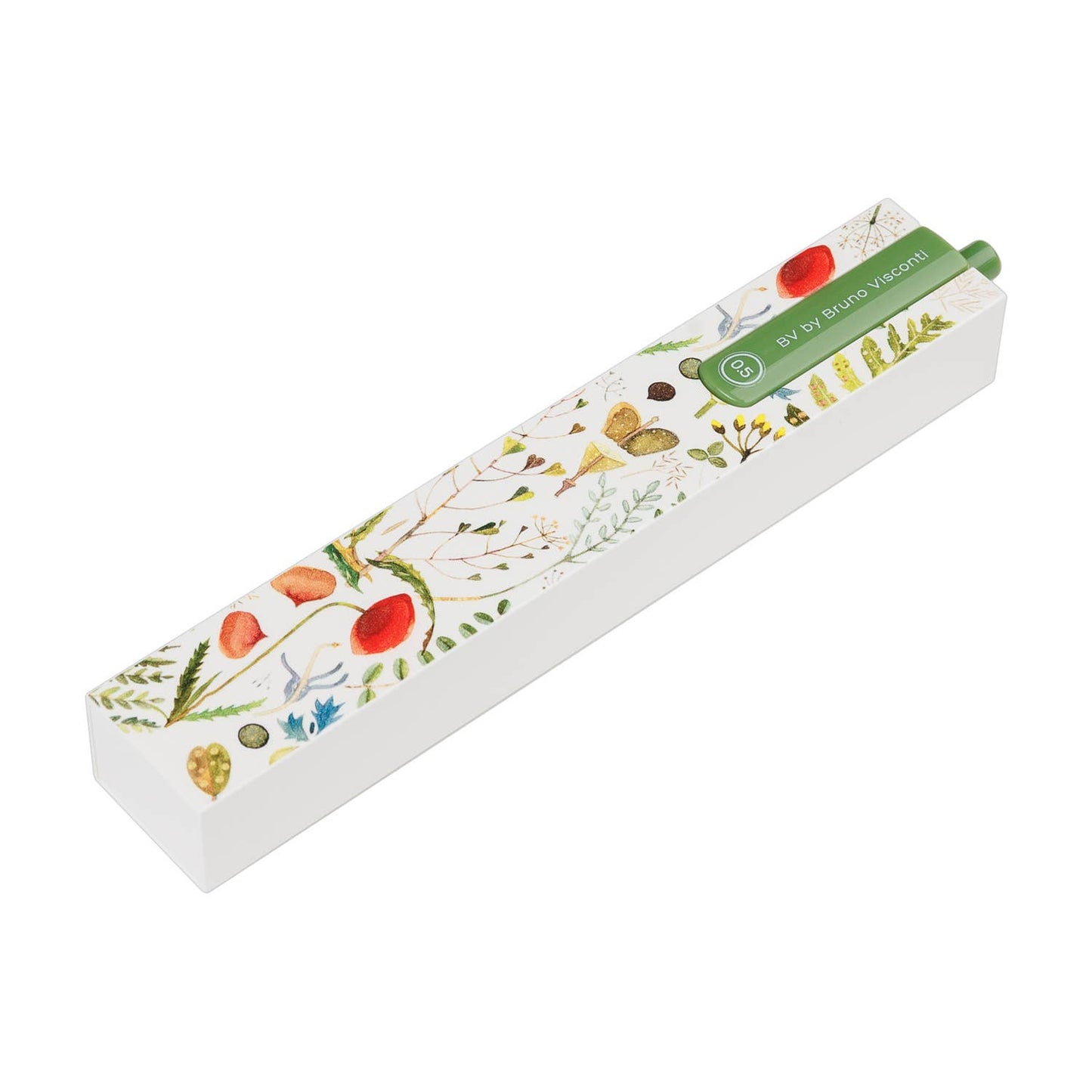 BV by Bruno Visconti | DreamBox Ballpoint Click Pen in a Gift Box - Greens & Flowers