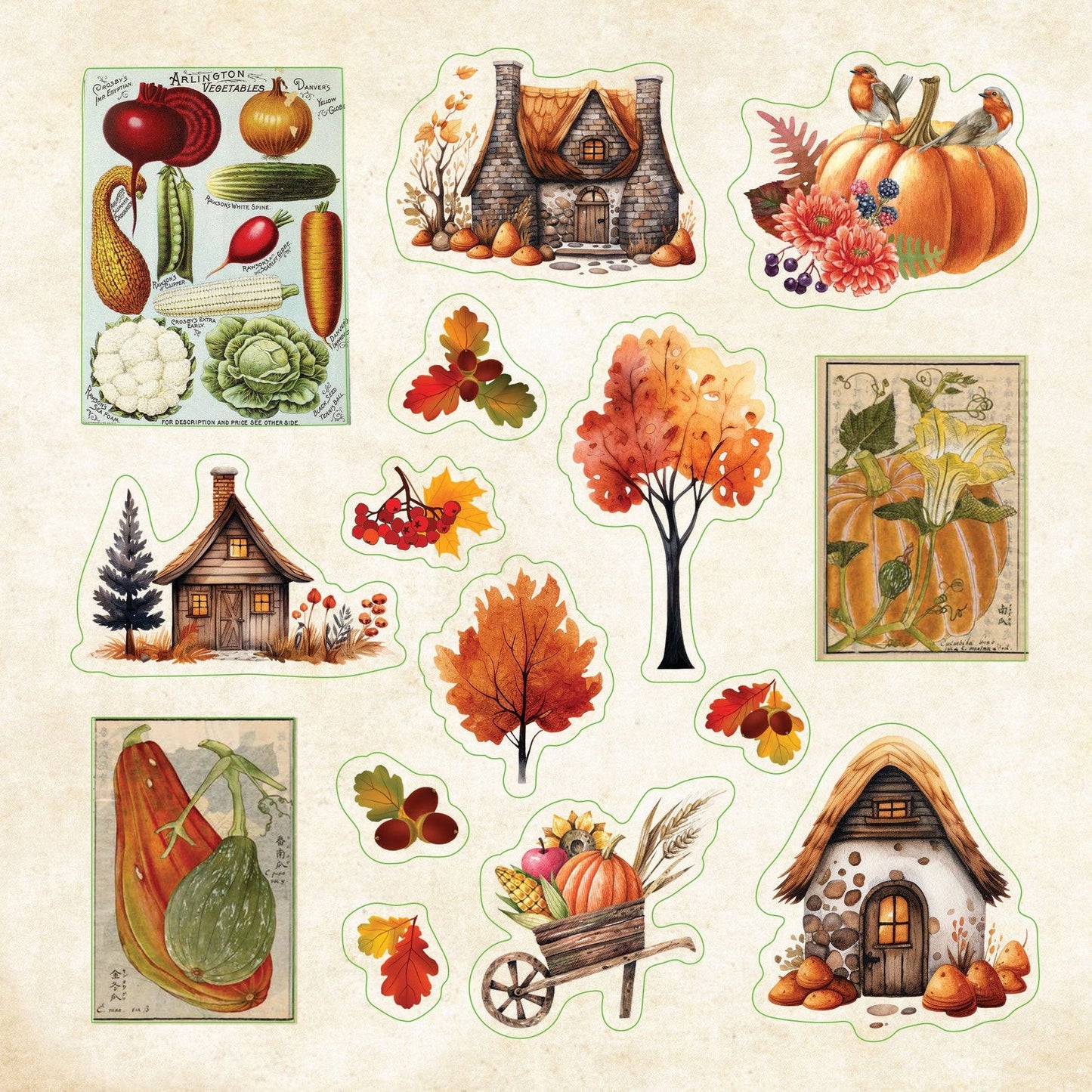 Peter Pauper Press | Cottagecore Sticker Book
