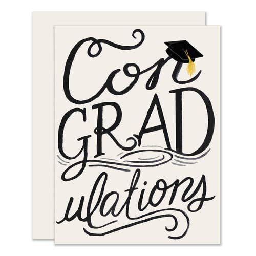 Slightly Stationery - Con-GRAD-ulations | Graduation Card | Congrats Grad Card