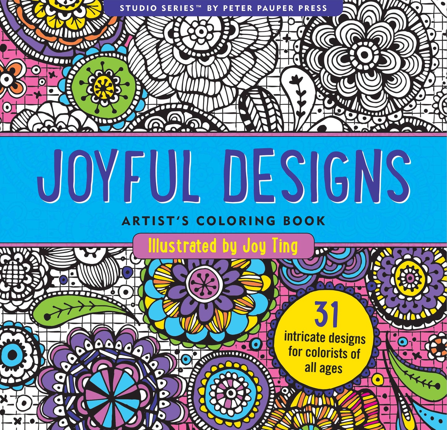Peter Pauper Press | Joyful Designs Artist's Coloring Book