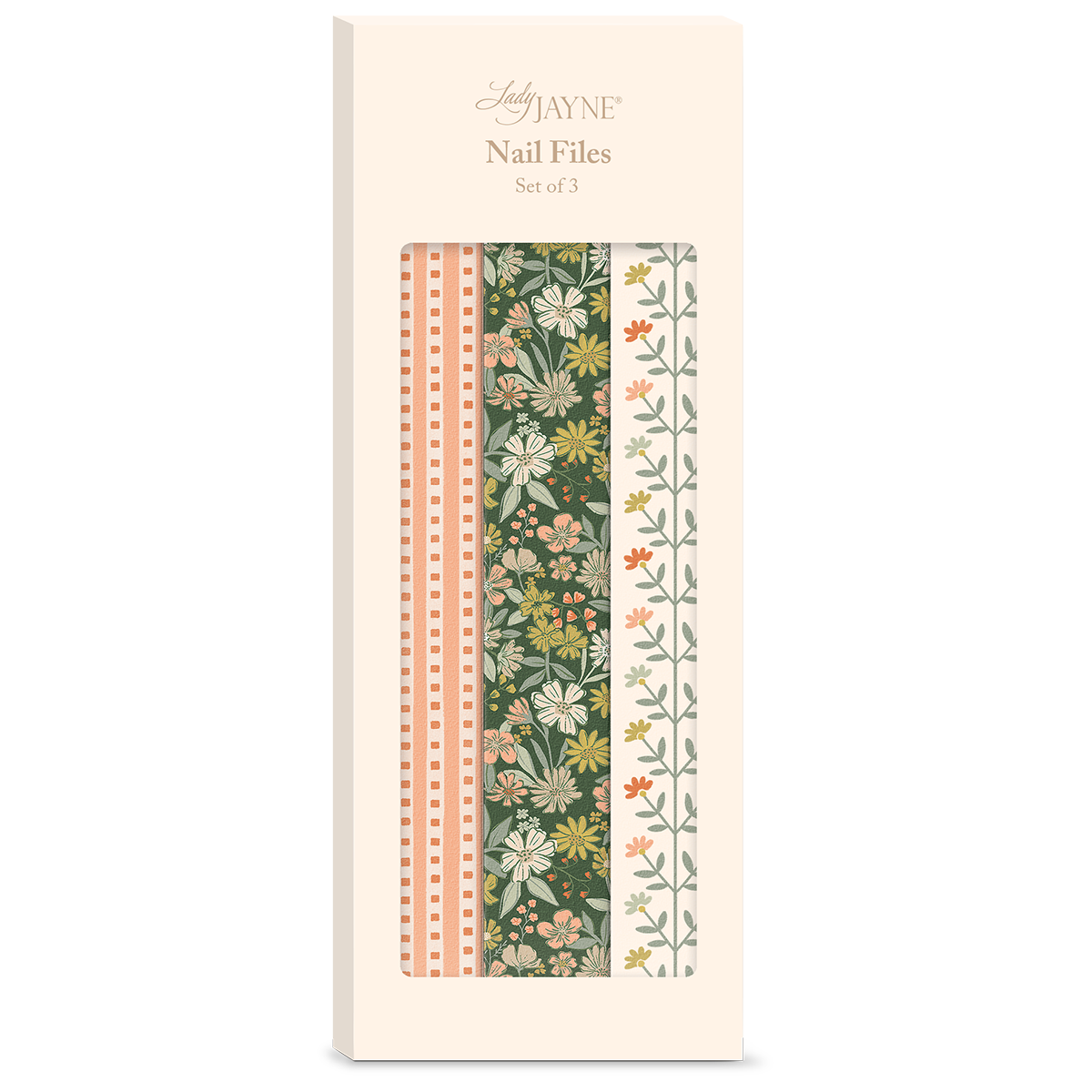 Lady Jayne | Forest Coral Floral Nail File Set