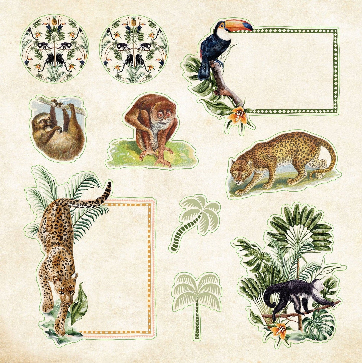 Peter Pauper Press | Zoological Ephemera Sticker Book