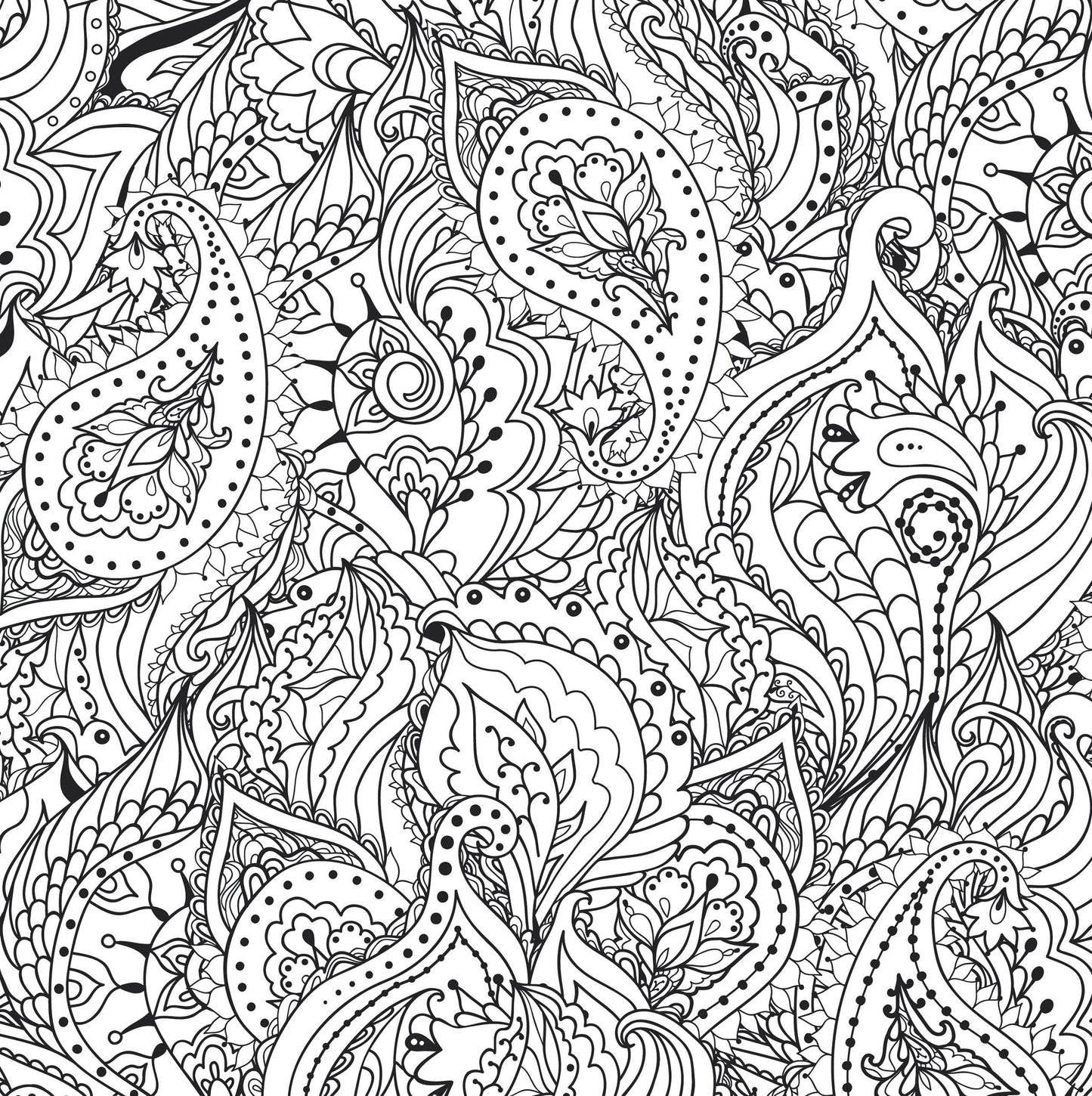 Peter Pauper Press |  Peaceful Paisleys Artist's Coloring Book