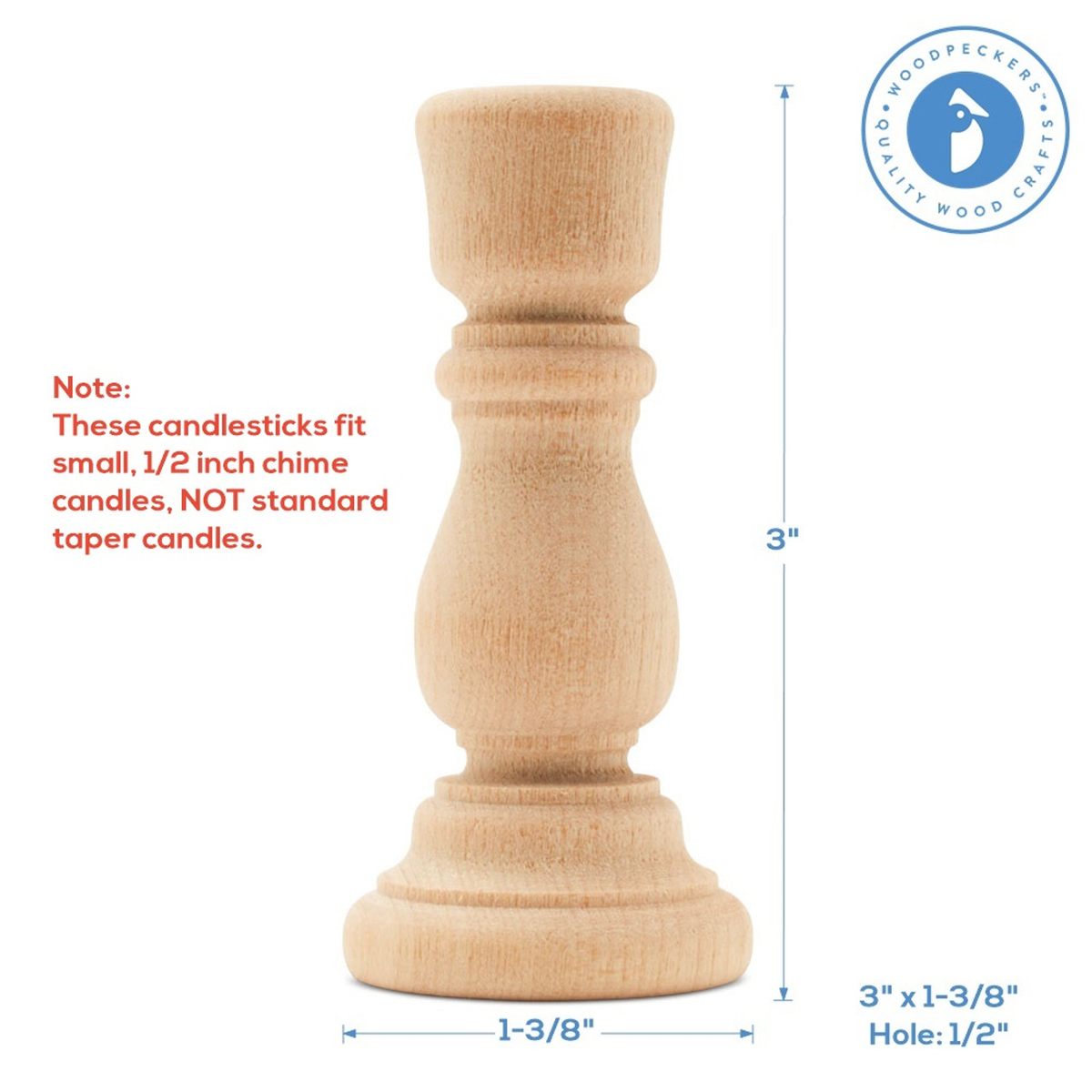 Wood Taper Candle Holders