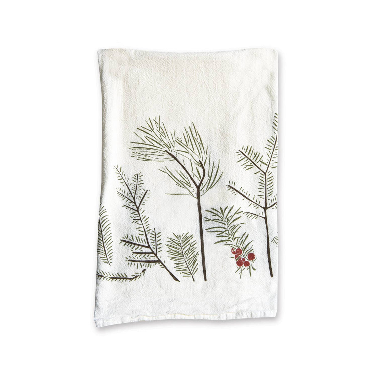 June & December Conifers Dish Towel