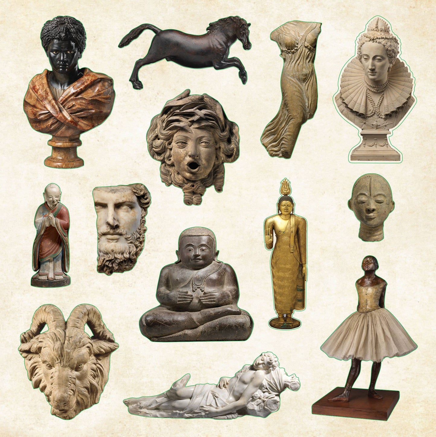Peter Pauper Press | Museum Treasures Sticker Book