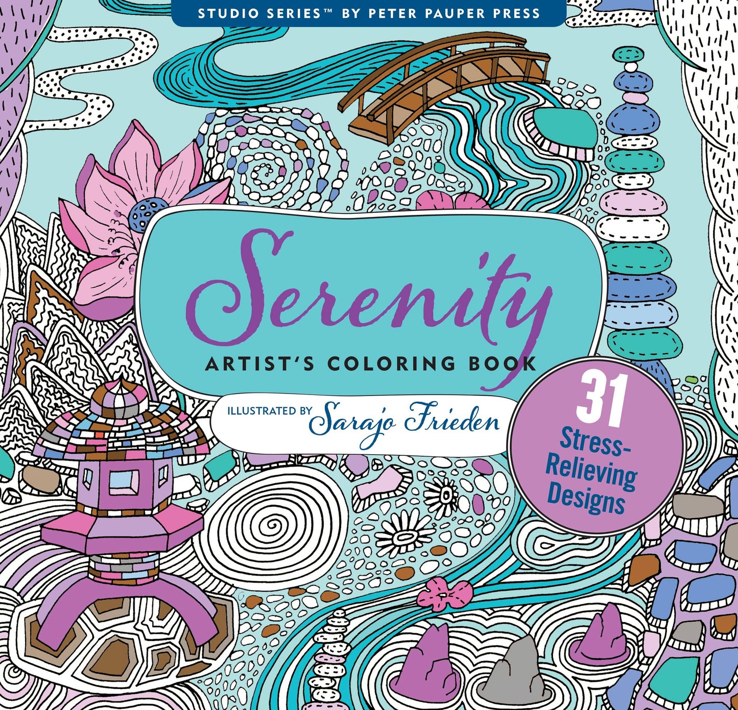 Peter Pauper Press | Serenity Artist's Coloring Book