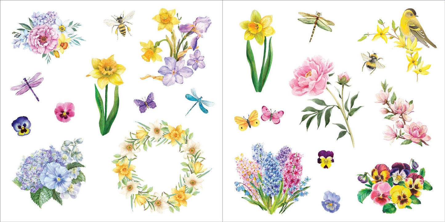Peter Pauper Press | Bunches of Botanicals Sticker Book (500 stickers)