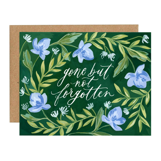 1canoe2 | One Canoe Two Paper Co. - Blue Floral Sympathy Greeting Card