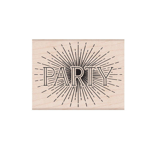 Party Handmade Rubber Stamp