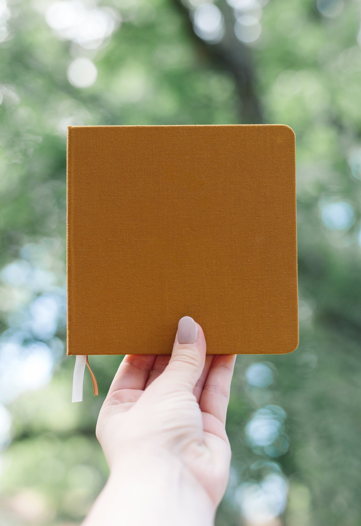 Blank Square Linen Notebook